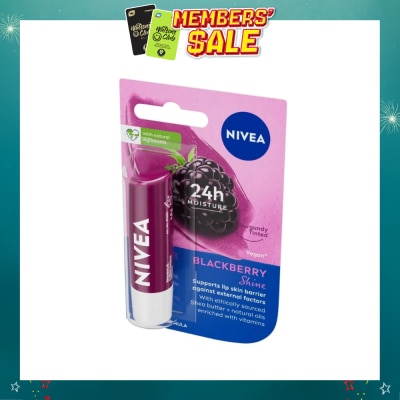 NIVEA - Lip Care Caring Blackberry Shine Lip Balm 4.8g