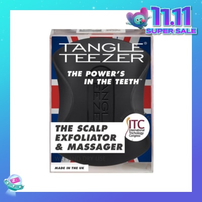 TANGLE TEEZER Scalp Exfoliator and Massager - Black 1s
