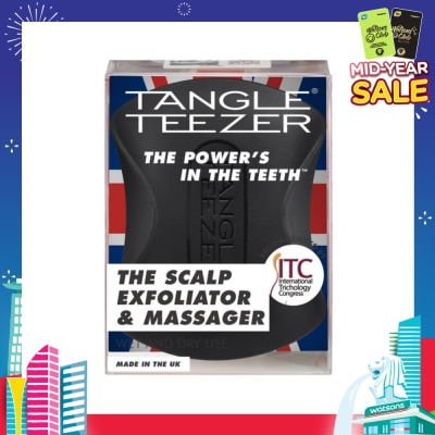 TANGLE TEEZER Scalp Exfoliator and Massager - Black 1s