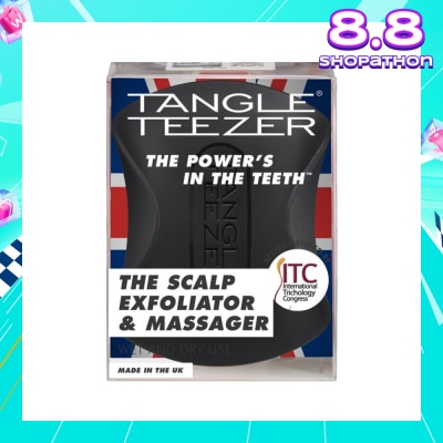 TANGLE TEEZER Scalp Exfoliator and Massager - Black 1s