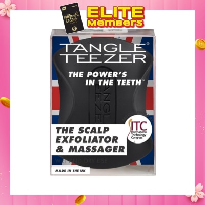 TANGLE TEEZER Scalp Exfoliator and Massager - Black 1s