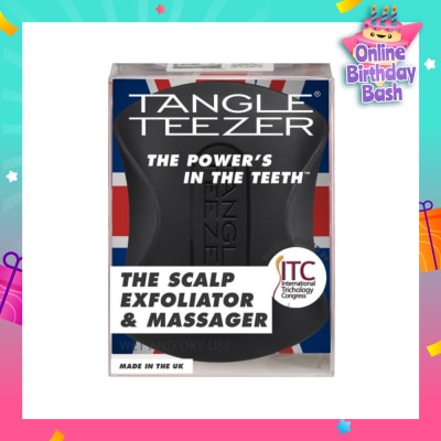 TANGLE TEEZER Scalp Exfoliator and Massager - Black 1s