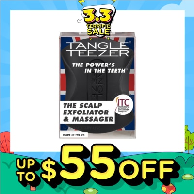 TANGLE TEEZER Scalp Exfoliator and Massager - Black 1s