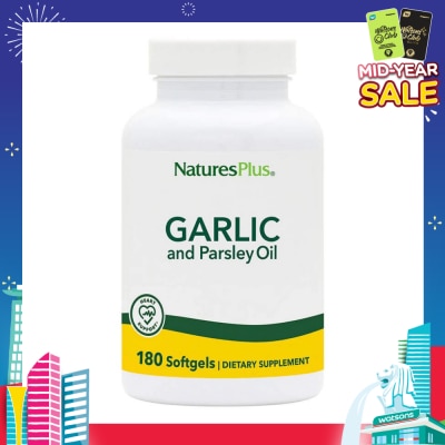 NATURE'S PLUS Garlic Parsley Oil 180 Soft Gels