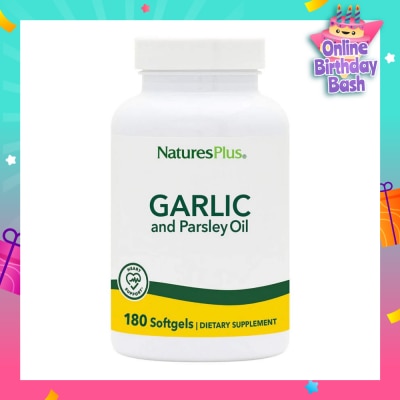 NATURE'S PLUS Garlic Parsley Oil 180 Soft Gels