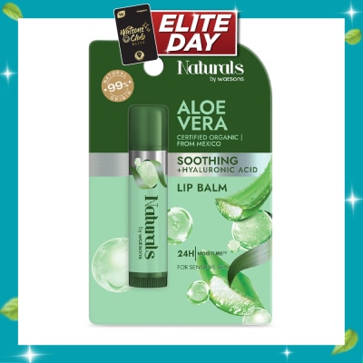 NATURALS BY WATSONS Certified Organic Aloe Vera Soothing Lip Balm 4.5g image