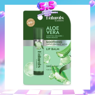 NATURALS BY WATSONS - Certified Organic Aloe Vera Soothing Lip Balm 4.5g
