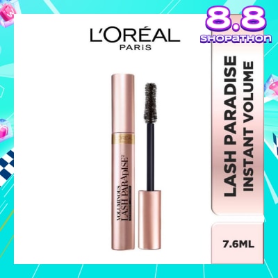 L'OREAL PARIS MAKEUP Voluminous Lash Paradise Mascara Instant Volume & Waterproof (Fit For Sensitive Eyes) 7.6ml