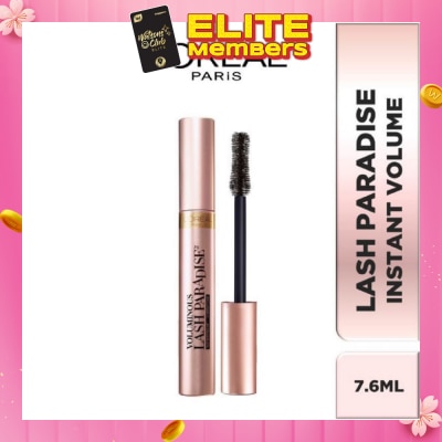 L'OREAL PARIS MAKEUP Voluminous Lash Paradise Mascara Instant Volume & Waterproof (Fit For Sensitive Eyes) 7.6ml