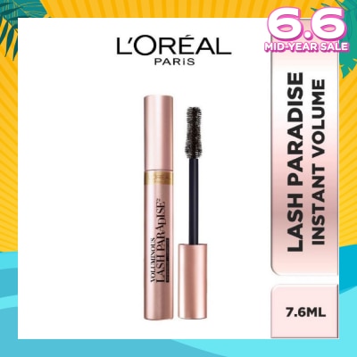 L'OREAL PARIS MAKEUP Voluminous Lash Paradise Mascara Instant Volume & Waterproof (Fit For Sensitive Eyes) 7.6ml