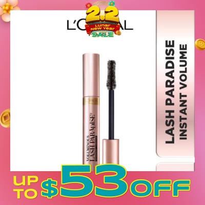 L'OREAL PARIS MAKEUP Voluminous Lash Paradise Mascara Instant Volume & Waterproof (Fit For Sensitive Eyes) 7.6ml