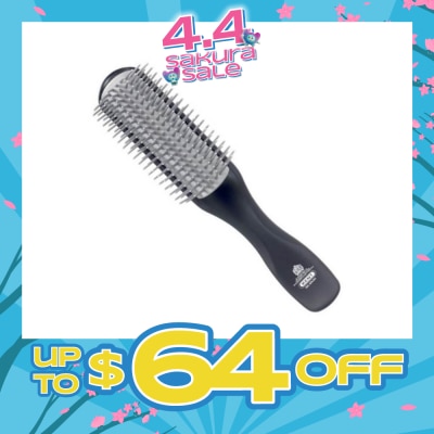 KENT BRUSHES - Kfm2 (For Men Half Radial Hair Brush With Non Scratch Ionic Quills) 1s