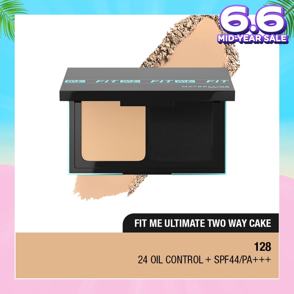 MAYBELLINE Fit Me Powder Foundation Po3 128 Warm Nude SPF 32 9g