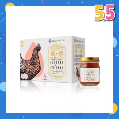 KINOHIMITSU 100% Double-Boiled Pure Essence of Chicken with American Ginseng & Cordyceps 75g x 6s