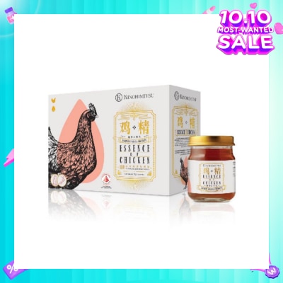 KINOHIMITSU 100% Double-Boiled Pure Essence of Chicken with American Ginseng & Cordyceps 75g x 6s