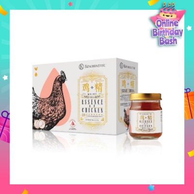 KINOHIMITSU 100% Double-Boiled Pure Essence of Chicken with American Ginseng & Cordyceps 75g x 6s