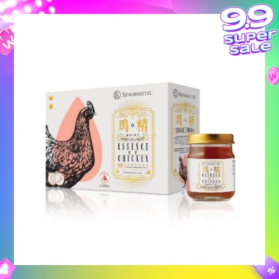 KINOHIMITSU 100% Double-Boiled Pure Essence of Chicken with American Ginseng & Cordyceps 75g x 6s
