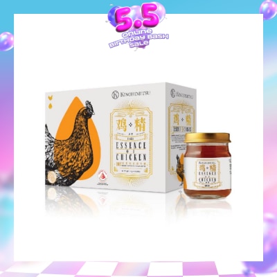 KINOHIMITSU - 100% Double-Boiled Pure Essence of Chicken with Lingzhi 75g x 6s