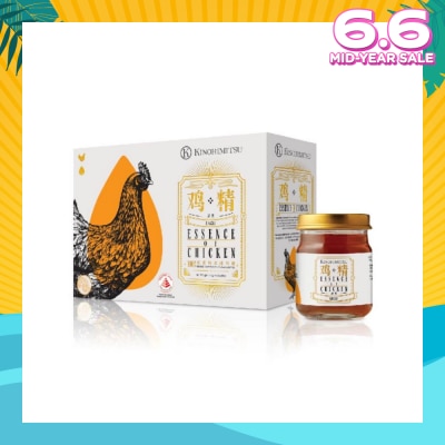 KINOHIMITSU 100% Double-Boiled Pure Essence of Chicken with Lingzhi 75g x 6s