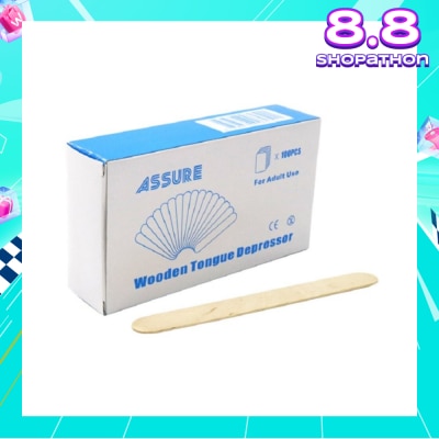 ASSURE Wood Tongue Depressor (Single Use) 100s