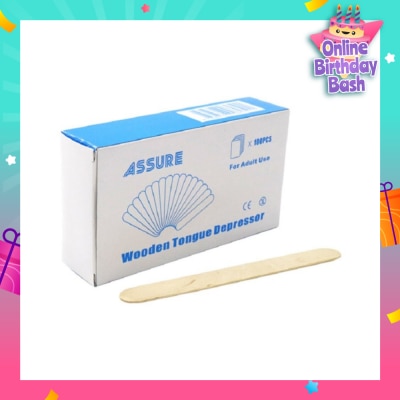 ASSURE Wood Tongue Depressor (Single Use) 100s