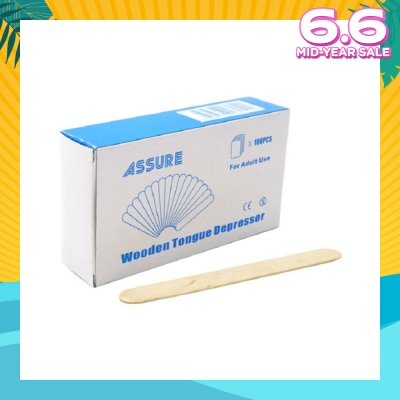 ASSURE Wood Tongue Depressor (Single Use) 100s