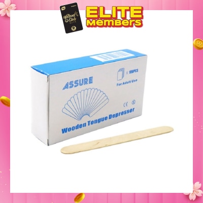 ASSURE Wood Tongue Depressor (Single Use) 100s