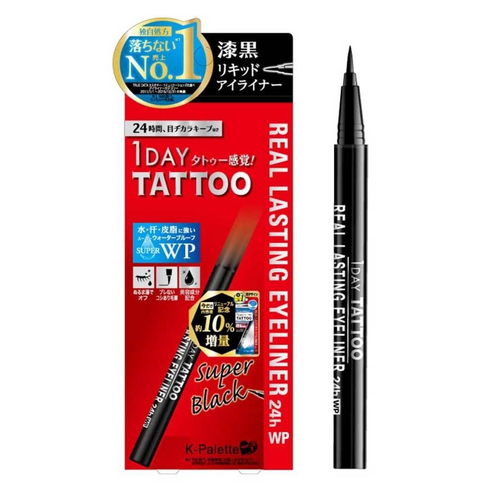 K-PALETTE 1 Day Tattoo Real Lasting 24H Eyeliner Waterproof Super Black