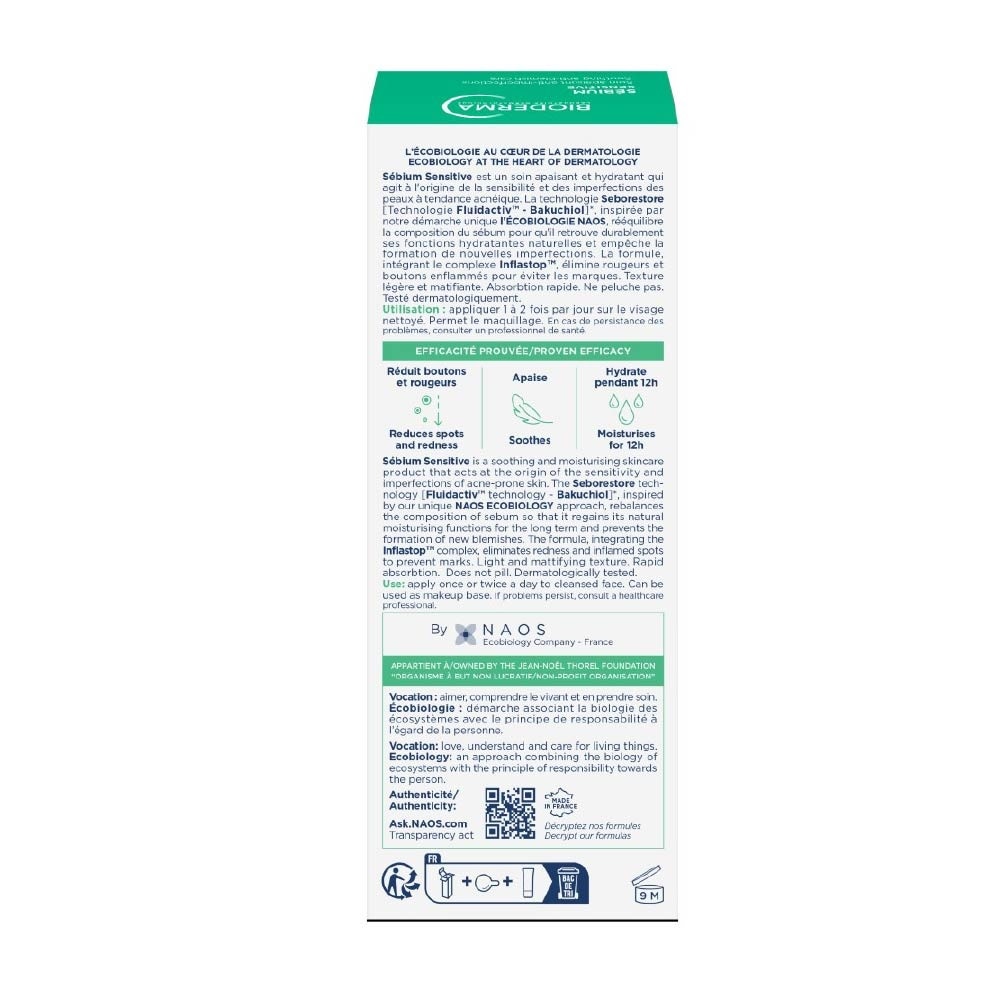 Sebium Sensitive Soothing Acne Moisturiser 30ml