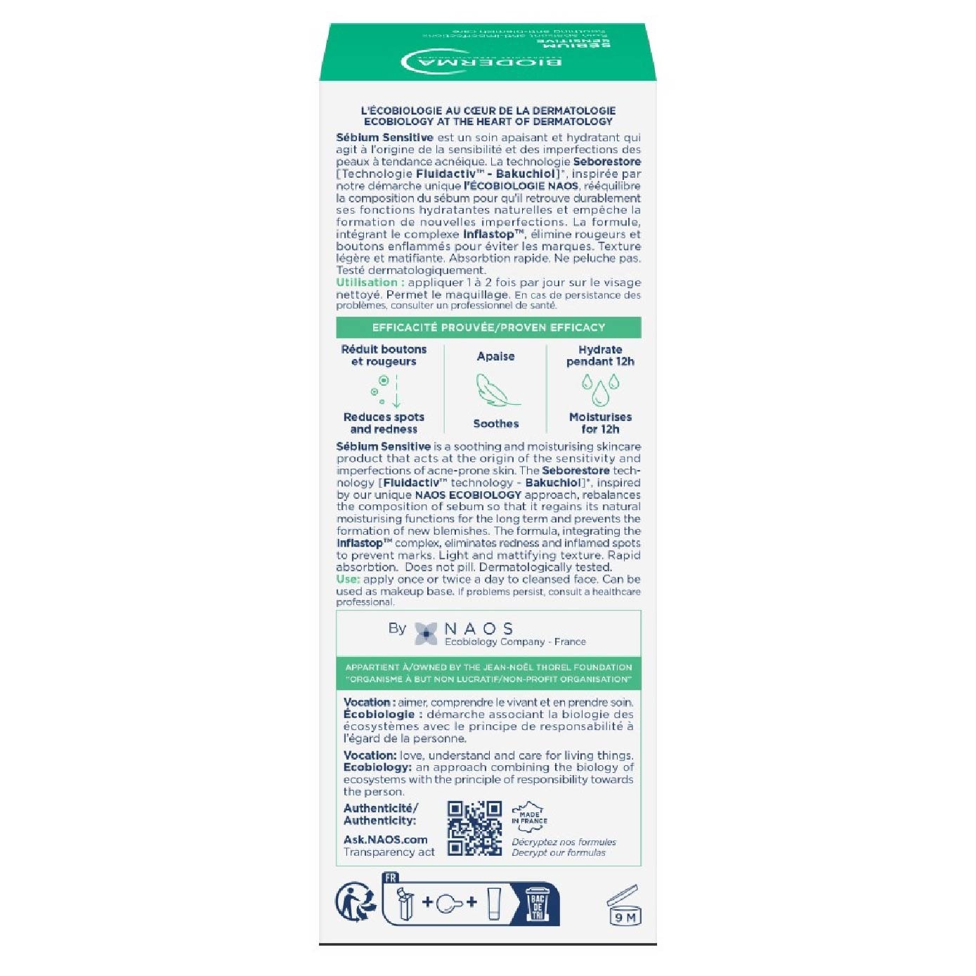 Sebium Sensitive Soothing Acne Moisturiser 30ml image
