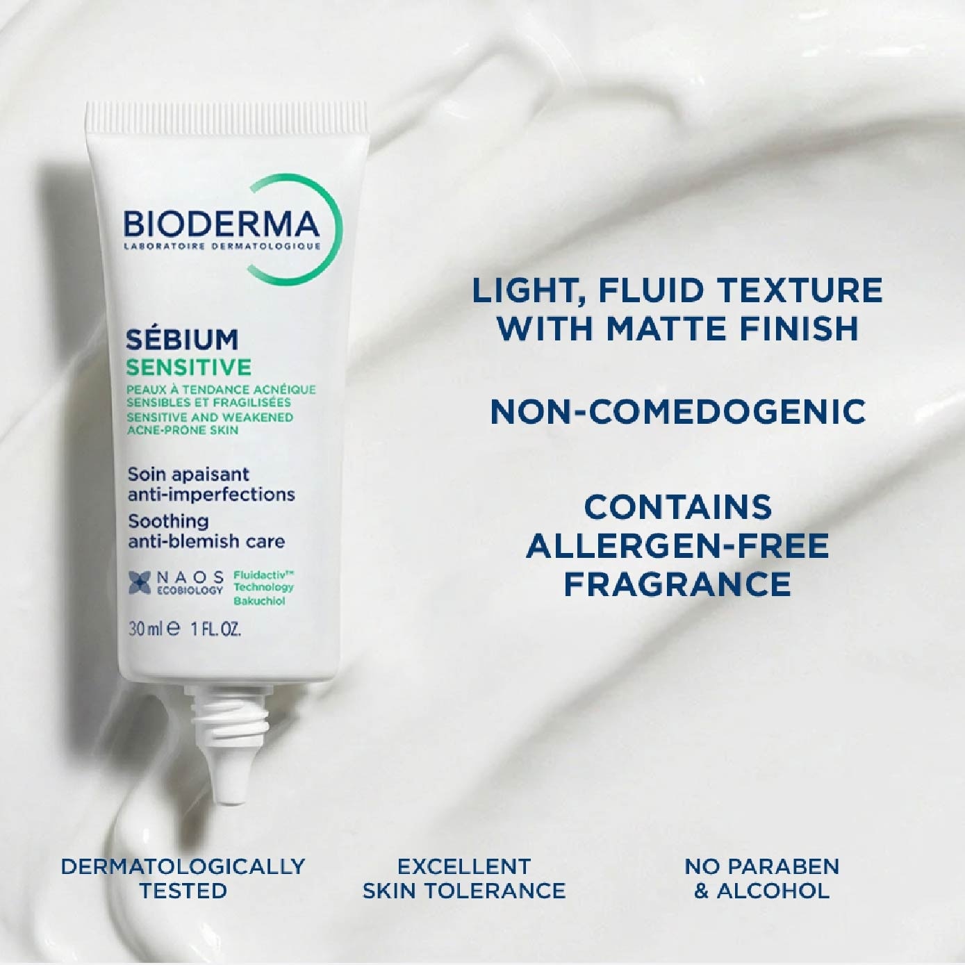 Sebium Sensitive Soothing Acne Moisturiser 30ml image