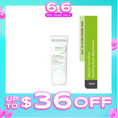 BIODERMA - Sebium Sensitive Soothing Acne Moisturiser 30ml