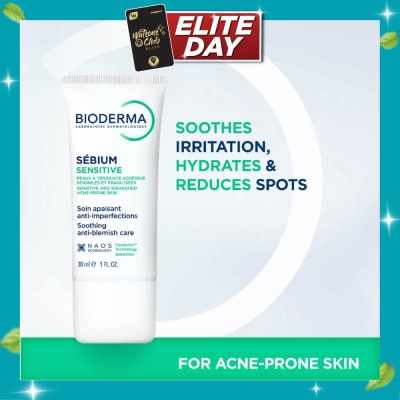 BIODERMA Sebium Sensitive Soothing Acne Moisturiser 30ml image