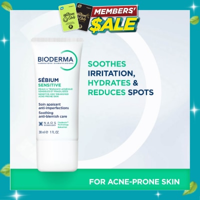 BIODERMA Sebium Sensitive Soothing Acne Moisturiser 30ml image