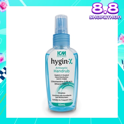 ICM PHARMA Hygin-X Antiseptic Handrub Spray 60mL