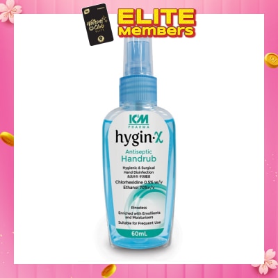 ICM PHARMA Hygin-X Antiseptic Handrub Spray 60mL