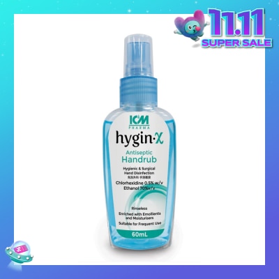 ICM PHARMA Hygin-X Antiseptic Handrub Spray 60mL