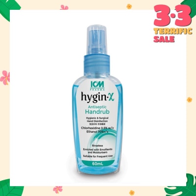 ICM PHARMA Hygin-X Antiseptic Handrub Spray 60mL