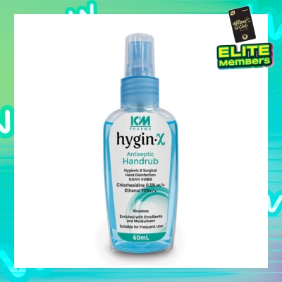ICM PHARMA Hygin-X Antiseptic Handrub Spray 60mL