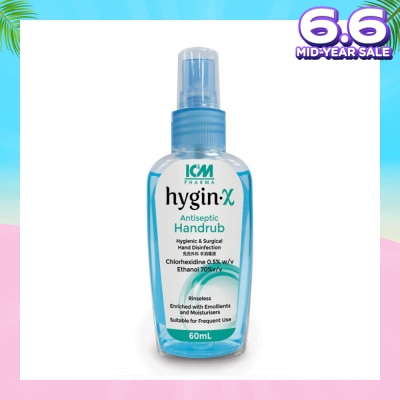 ICM PHARMA Hygin-X Antiseptic Handrub Spray 60mL