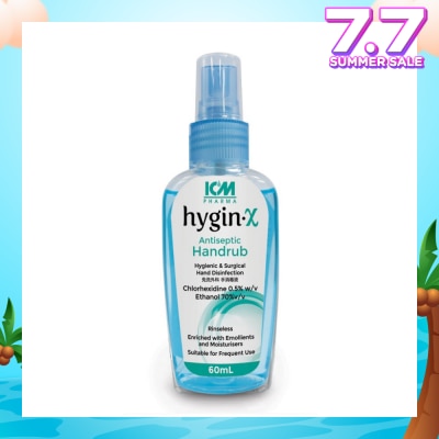 ICM PHARMA Hygin-X Antiseptic Handrub Spray 60mL