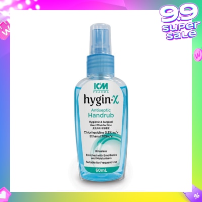 ICM PHARMA Hygin-X Antiseptic Handrub Spray 60mL