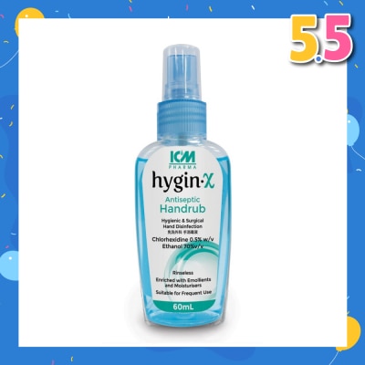 ICM PHARMA Hygin-X Antiseptic Handrub Spray 60mL