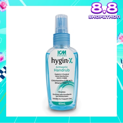 ICM PHARMA Hygin-X Antiseptic Handrub Spray 60mL