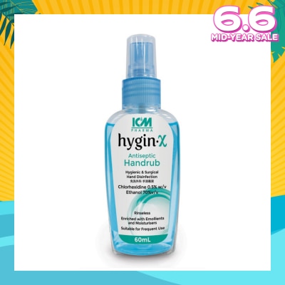 ICM PHARMA Hygin-X Antiseptic Handrub Spray 60mL