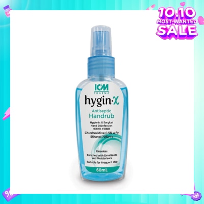 ICM PHARMA Hygin-X Antiseptic Handrub Spray 60mL