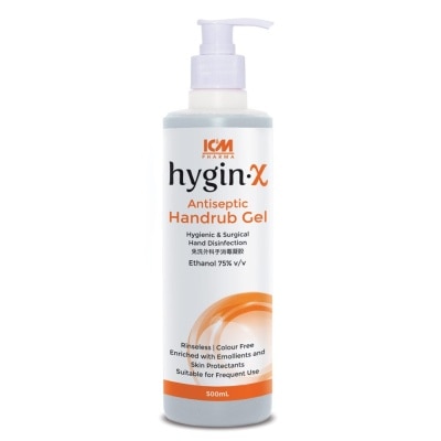 ICM PHARMA Hygin-X Antiseptic Handrub Gel 500ml