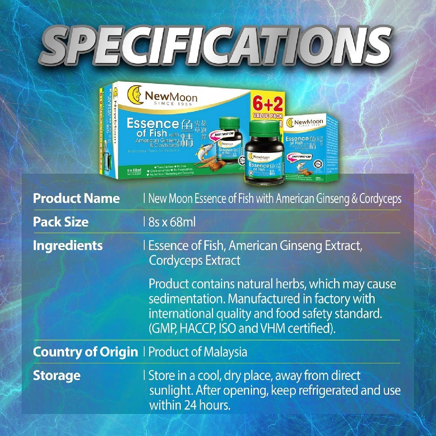 Essence of Fish with American Ginseng Bottle 68ml x 8s