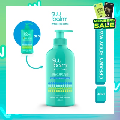 SUU BALM Creamy Body Wash (Cooling & Gentle) 420ml