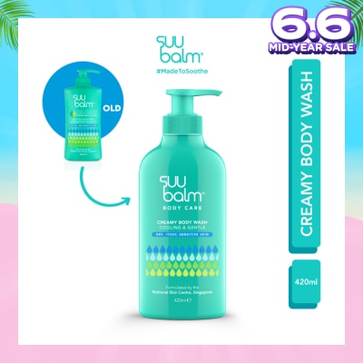 SUU BALM Dual Cooling & Moisturising Cream Body Wash 420ml